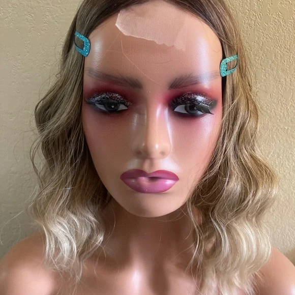 Stylish Ombre Brown and Blonde Wavy Wig - Picture 7 of 13